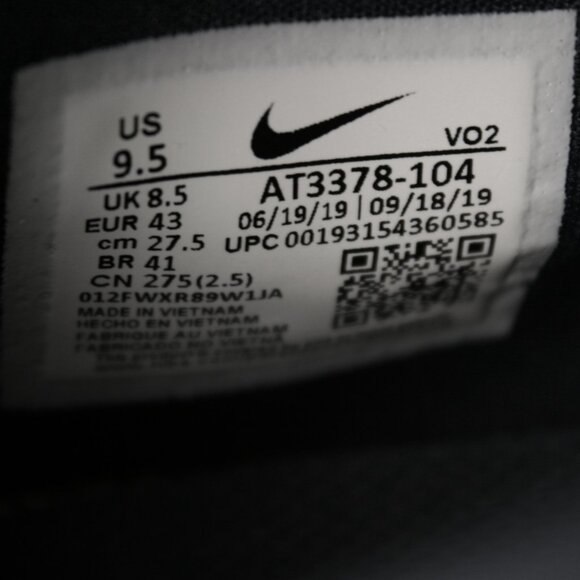 Nike Men's 9.5 Air Max Training Shoes Alpha Savage White Gym Sneakers AT3378-471 - Picture 8 of 12